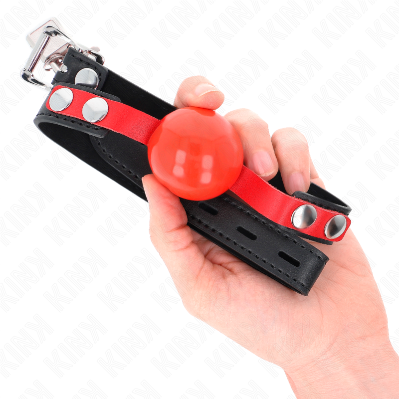 KINK - BALLE TPE SOUPLE 4 CM GAG MODÈLE 4 60 x 2 CM RÉGLABLE 37-52 CM - Sensualia