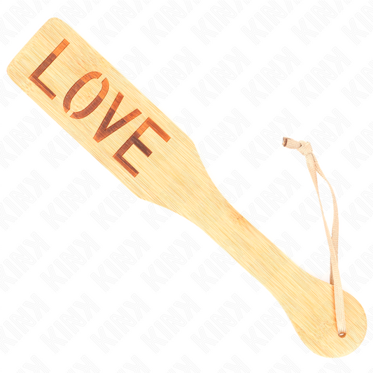 KINK - PALETTE EN BAMBOU MOT AMOUR 32 X 5,5 CM - Sensualia