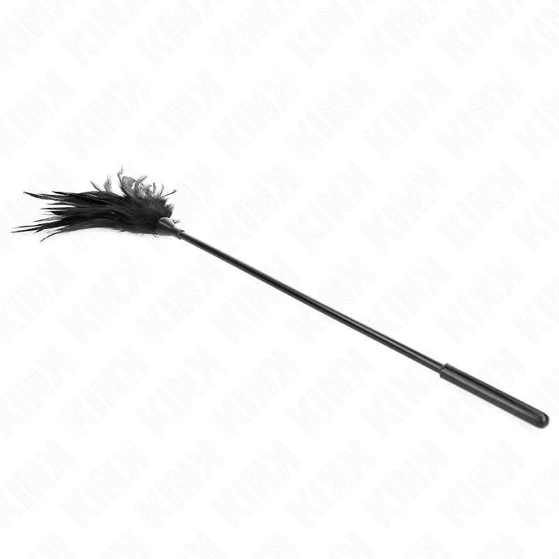 KINK - PLUSIEURS PLUMES DE CHATOUILLES NOIRES 45 CM - Sensualia