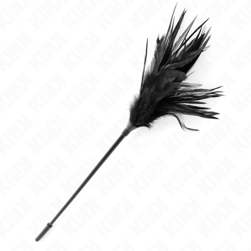 KINK - PLUSIEURS PLUMES DE CHATOUILLES NOIRES 45 CM - Sensualia
