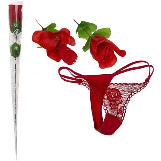 DIABLO PICANTE - ROSE TRANSFORMABLE EN STRING - Sensualia