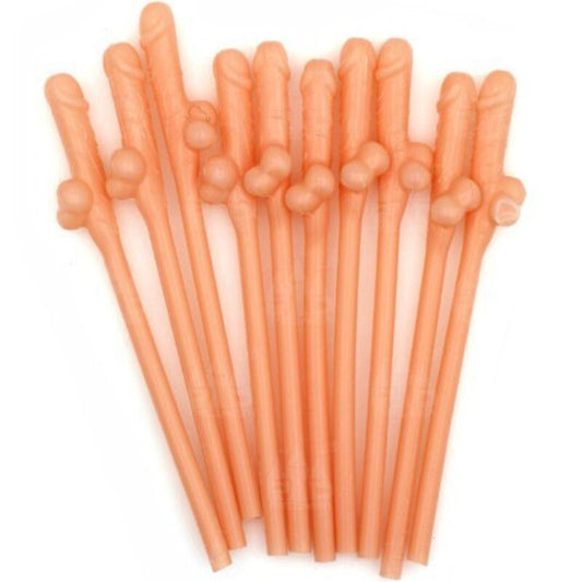 DIABLO PICANTE - 10 PAILLES EN FORME DE PÉNIS - Sensualia