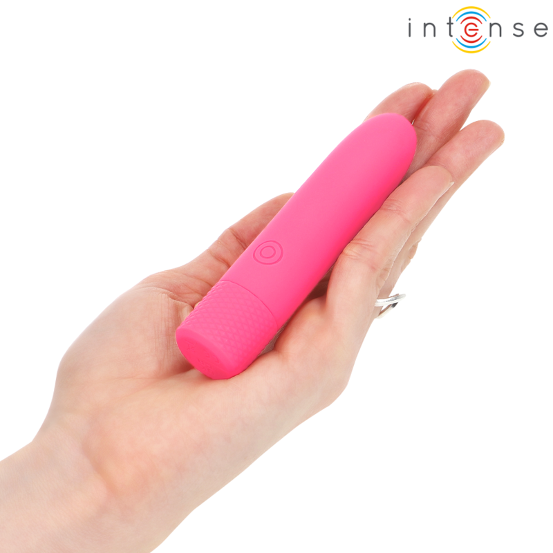 INTENSE - SYMONE BULLET VIBRANT RECHARGEABLE USB 8 VIBRATIONS ROSE 10 X 2,2 CM - Sensualia