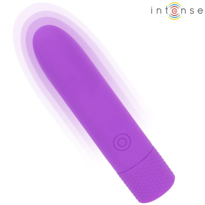 INTENSE - SYMONE BULLET VIBRANT RECHARGEABLE USB 8 VIBRATIONS VIOLET 10 X 2,2 CM - Sensualia