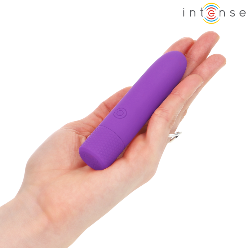 INTENSE - SYMONE BULLET VIBRANT RECHARGEABLE USB 8 VIBRATIONS VIOLET 10 X 2,2 CM INTENSE FUN