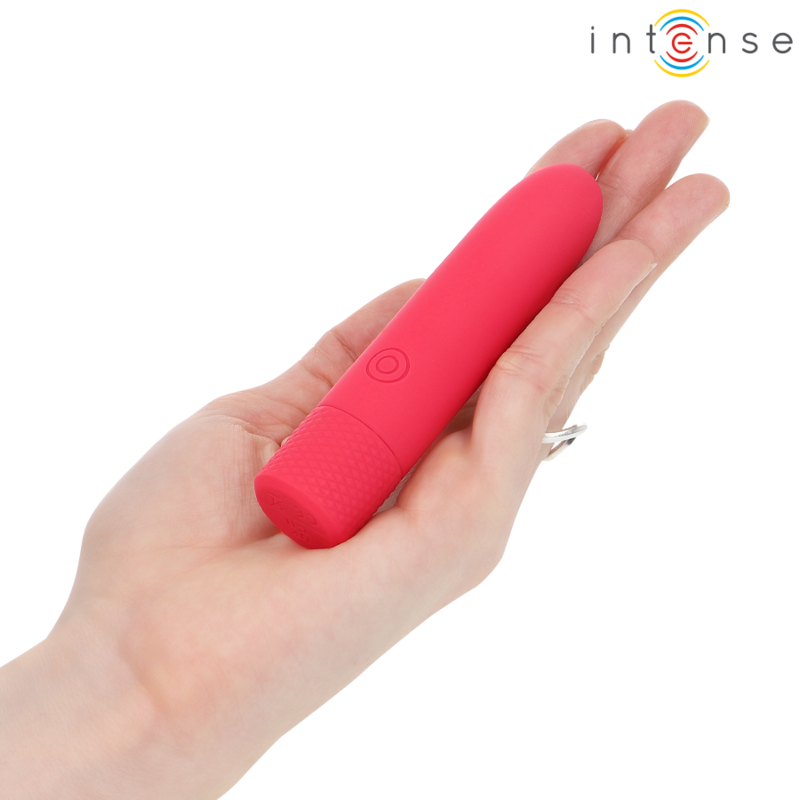 INTENSE - SYMONE BULLET VIBRANT RECHARGEABLE USB 8 VIBRATIONS ROUGE 10 X 2,2 CM - Sensualia