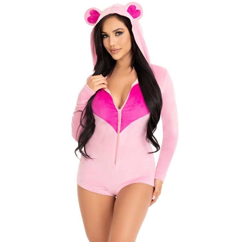 LEG AVENUE - BODY VELOURS OURS EN TEDDY ROSE M LEG AVENUE COSTUMES
