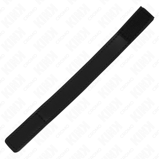 KINK - ANNEAU PÉNIS EN CUIR AVEC FERMETURE VELCRO 20 X 2 CM - Sensualia