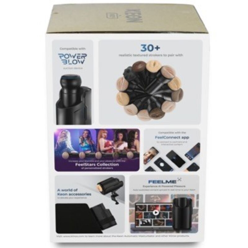 KIIROO - ENSEMBLE COMBO KEON PAR KIIROO + FEEL STROKER NOIR - Sensualia