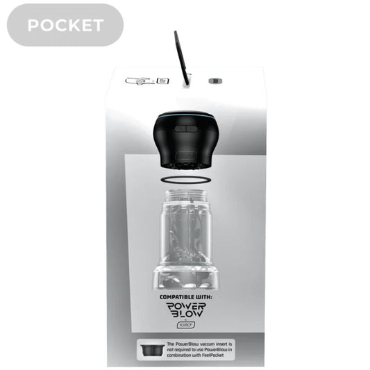 KIIROO - FEEL POCKET STROKER CRISTAL PAR KIIROO TRANSPARENT - Sensualia