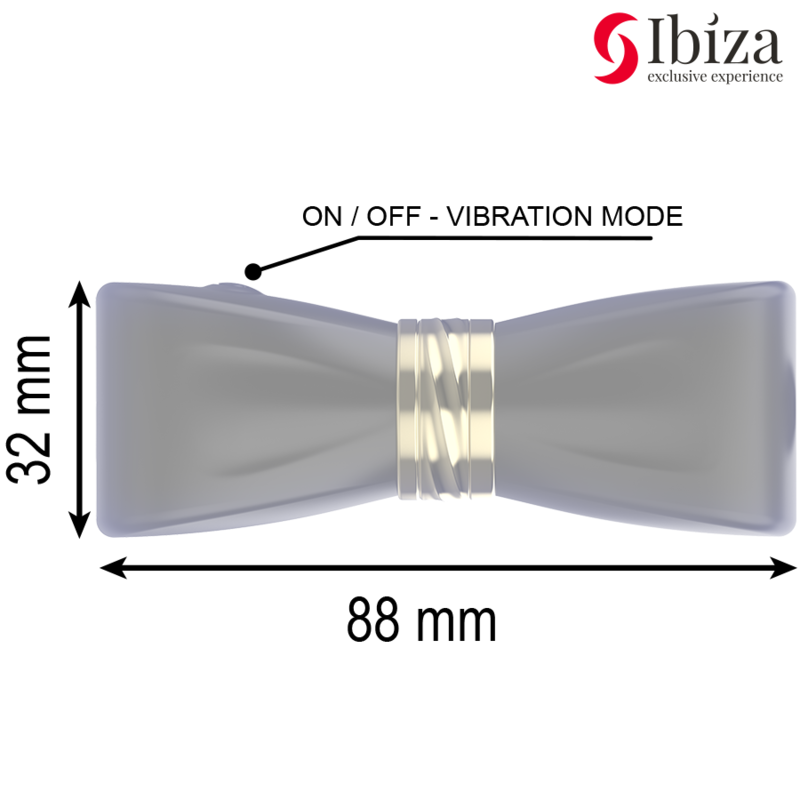 IBIZA - STIMULATEUR DE CLITO 3 TÊTES BOW IBIZA TECHNOLOGY
