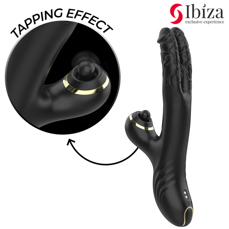 IBIZA - DOUBLE VIBRATEUR TWO DRAGONS NOIR IBIZA TECHNOLOGY