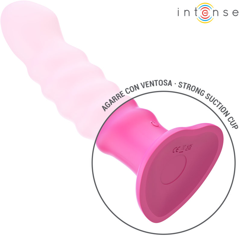 INTENSE - CINDY VIBRATEUR TAILLE L DESIGN SPIRALE 10 VIBRATIONS ROSE TÉLÉCOMMANDE - Sensualia