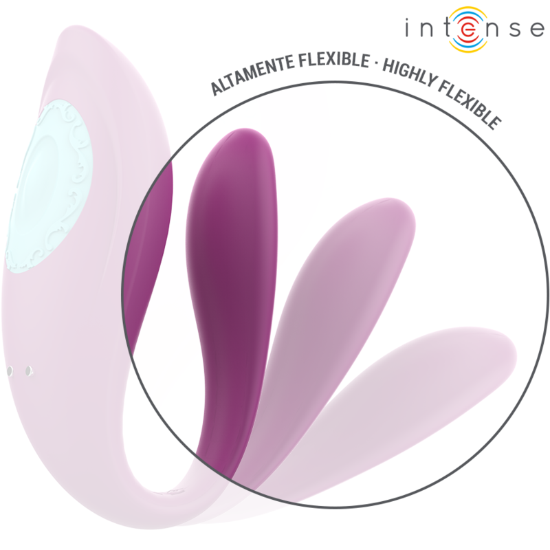 INTENSE - ANNIE VIBRATEUR ET STIMULATEUR EN U VIOLET TÉLÉCOMMANDE - Sensualia