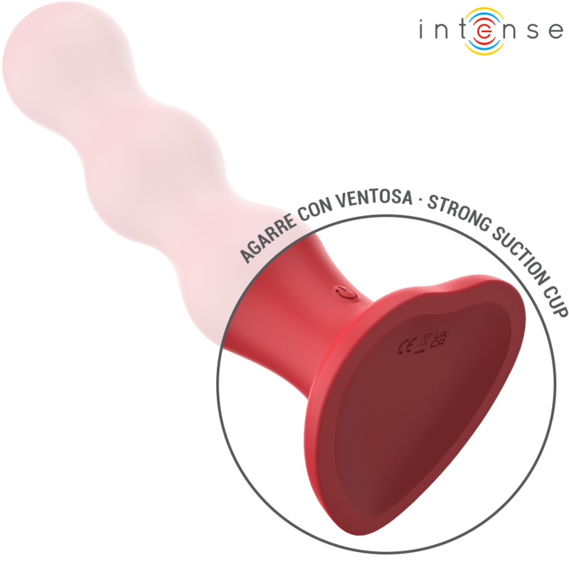 INTENSE - CODY VIBRATEUR AVEC VENTOUSE TÉLÉCOMMANDE ROUGE - Sensualia