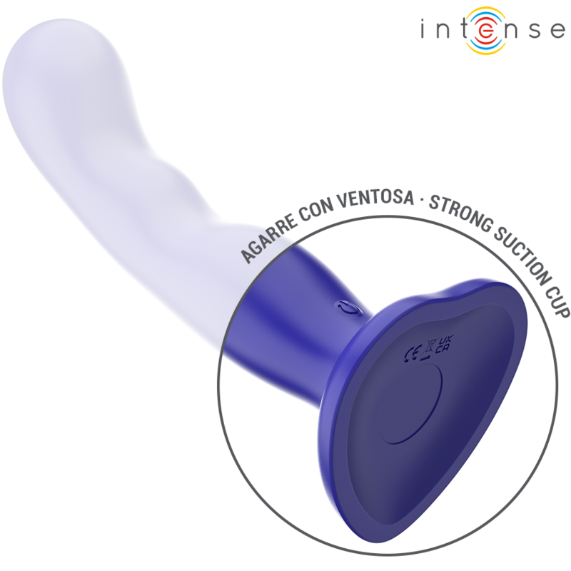 INTENSE - SHORTY VIBRATEUR AVEC VENTOUSE TÉLÉCOMMANDE BLEUE - Sensualia
