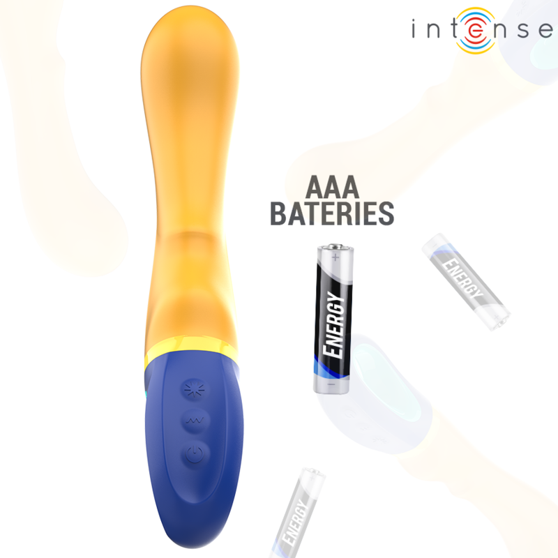INTENSE - VIBRATEUR POINT G JAUNE SHAGGY - Sensualia