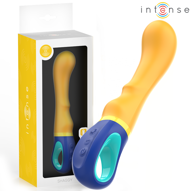 INTENSE - VIBRATEUR POINT G JAUNE SHAGGY - Sensualia