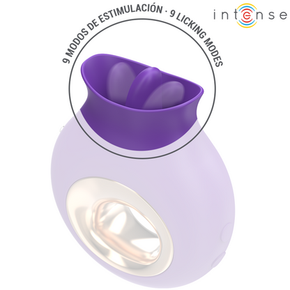 INTENSE - TULI STIMULATEUR CLITORIS 9 VIBRATIONS & 9 OSCILLATIONS VIOLET - Sensualia