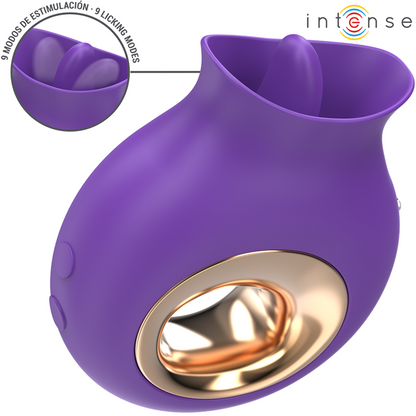 INTENSE - TULI STIMULATEUR CLITORIS 9 VIBRATIONS & 9 OSCILLATIONS VIOLET - Sensualia