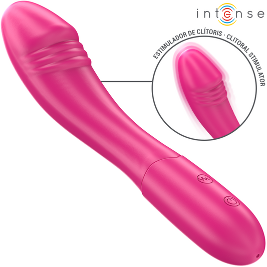 INTENSE - BELINDA VIBRATEUR 19 CM FLEXIBLE 10 VIBRATIONS ROSE - Sensualia