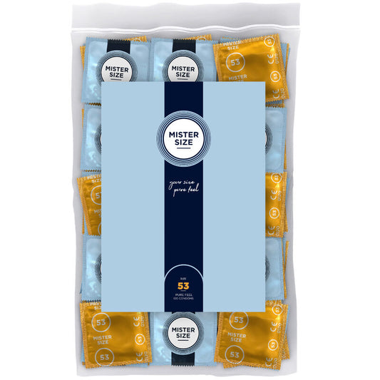 MISTER SIZE - PRÉSERVATIF TAILLE M 53 MM (100 UNITÉS) - Sensualia