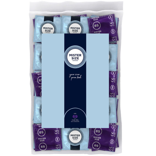MISTER SIZE - PRÉSERVATIFS TAILLE XXXL 69 MM (100 UNITÉS) - Sensualia