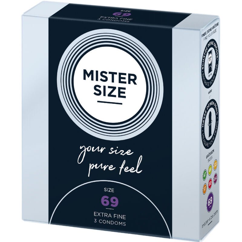 MISTER SIZE - PRÉSERVATIFS TAILLE XXXL 69 MM (3 UNITÉS) - Sensualia