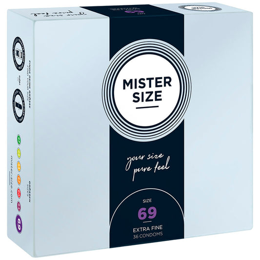 MISTER SIZE - PRÉSERVATIFS TAILLE XXXL 69 MM (36 UNITÉS) - Sensualia