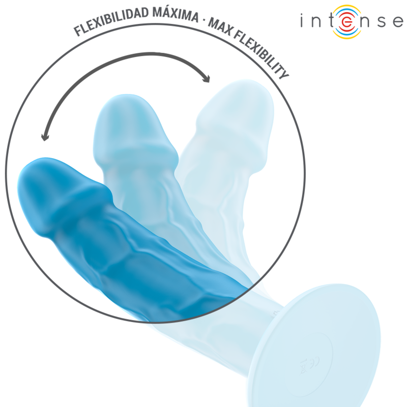 INTENSE - PHOEBE VIBRATEUR RÉALISTE 10 VIBRATIONS TÉLÉCOMMANDE BLEU - Sensualia