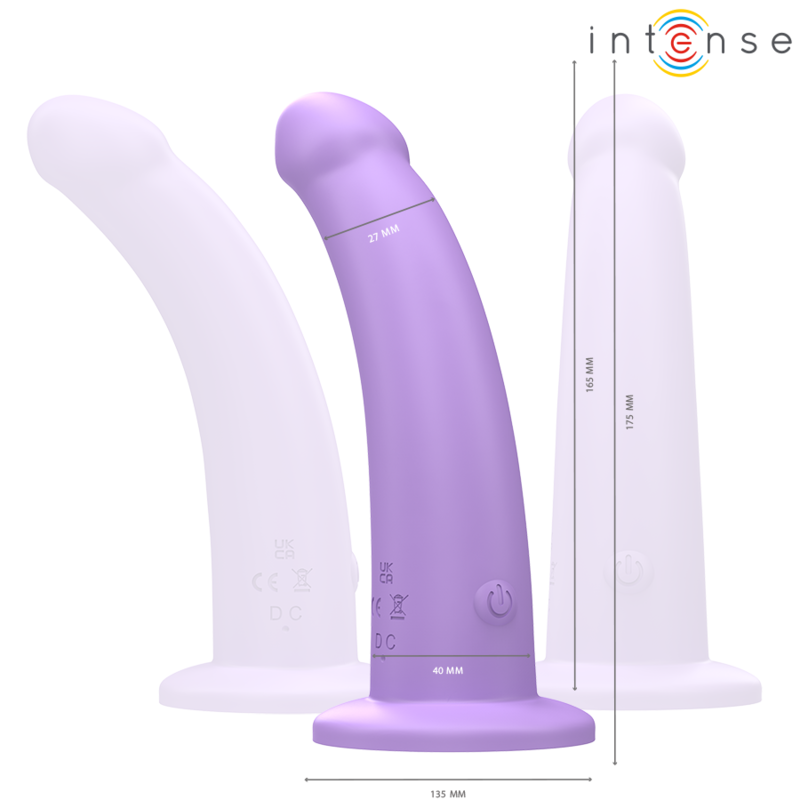 INTENSE - EDDIE VIBRATEUR 17,5 CM 10 VIBRATIONS VIOLET TÉLÉCOMMANDE - Sensualia