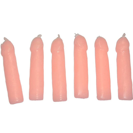 DIABLO PICANTE - 6 BOUGIES FORME PÉNIS CHAIR - Sensualia