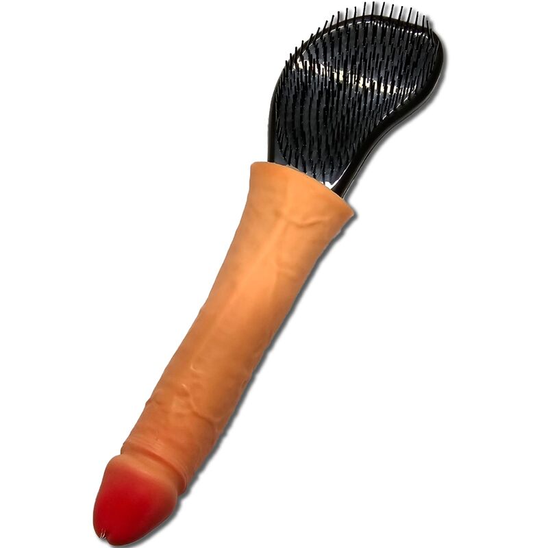 DIABLO PICANTE - BROSSE À CHEVEUX AVEC PÉNIS À LA POINTE - Sensualia