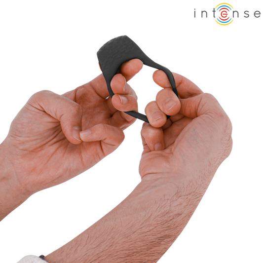 INTENSE - CLOVER VIBRATEUR ANNEAU PÉNIS 10 VIBRATIONS NOIR - Sensualia
