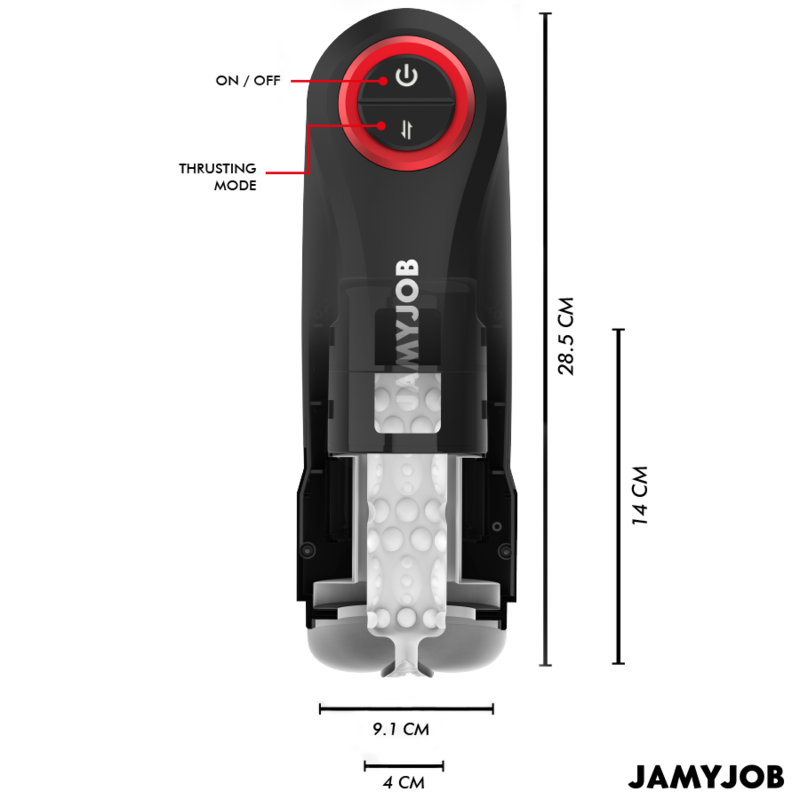 JAMYJOB - MASTURBATEUR VAGIN AUTOMATIQUE PAR GRAVITÉ 5 MODES D'ASPIRATION - Sensualia