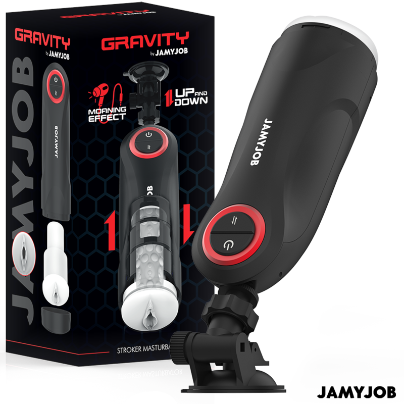 JAMYJOB - MASTURBATEUR VAGIN AUTOMATIQUE PAR GRAVITÉ 5 MODES D'ASPIRATION - Sensualia