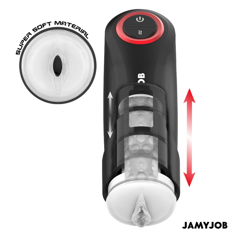 JAMYJOB - MASTURBATEUR VAGIN AUTOMATIQUE PAR GRAVITÉ 5 MODES D'ASPIRATION - Sensualia