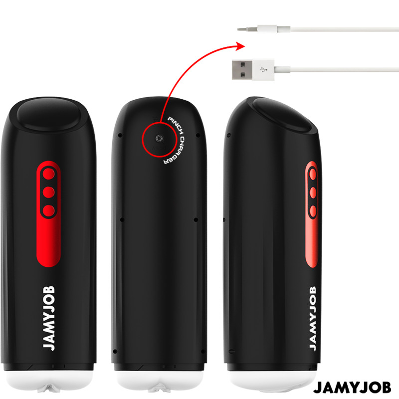 JAMYJOB - MASTURBATEUR VAGIN AUTOMATIQUE PHANTOM 5 MODES D'ASPIRATION ET DE POUSSÉE JAMYJOB