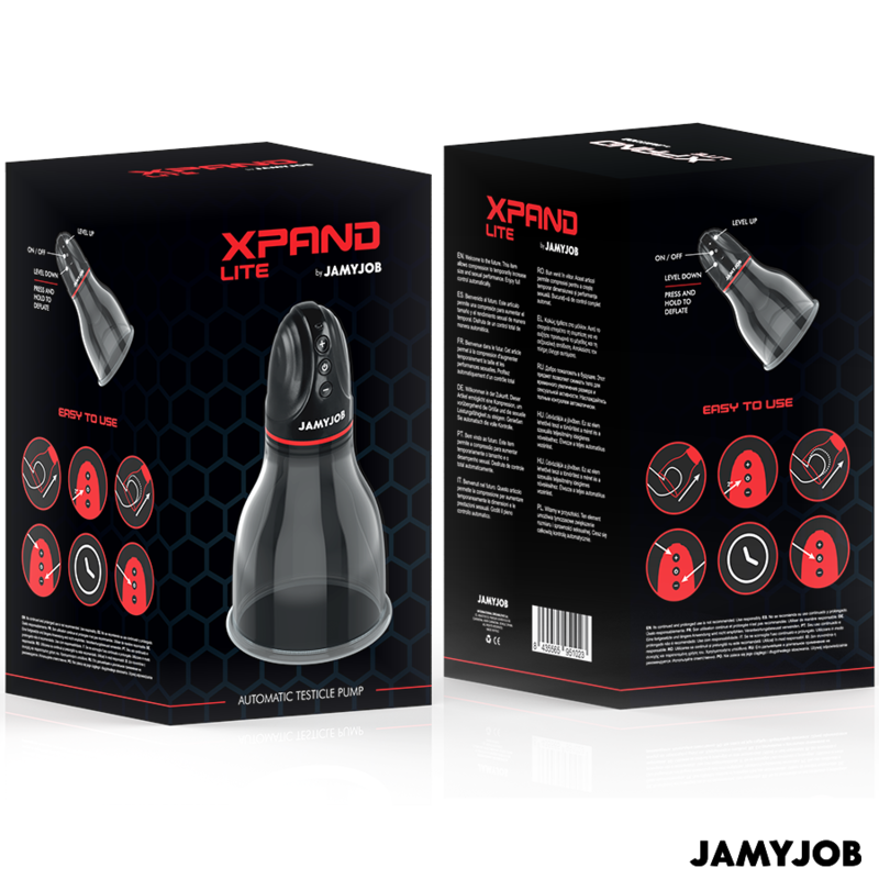 JAMYJOB - POMPE TESTIQUE AUTOMATIQUE XPAND LITE 3 NIVEAUX D'ASPIRATION GRIS - Sensualia