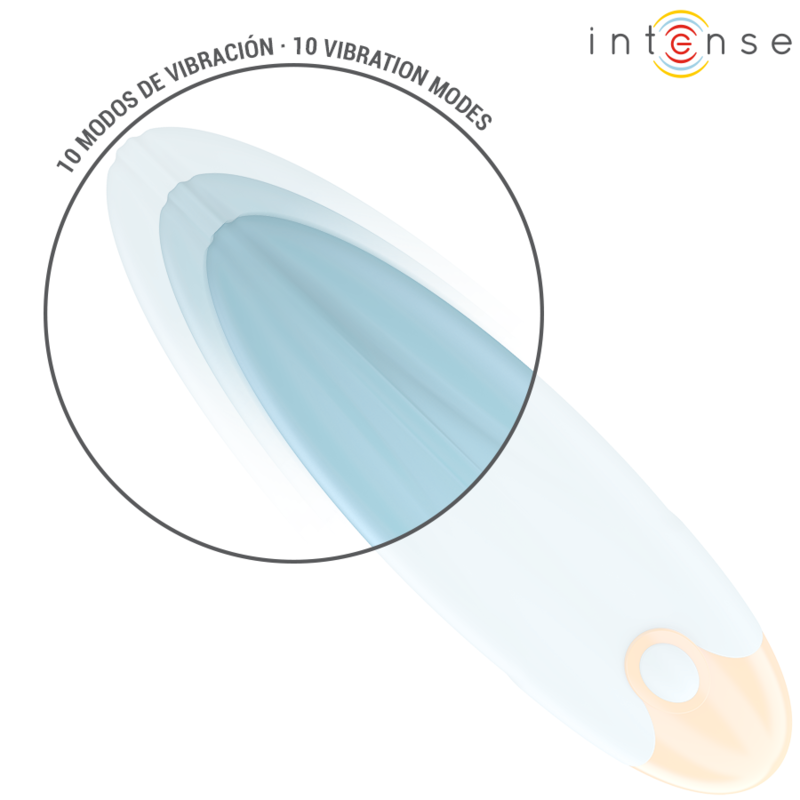 INTENSE - MIKE BULLET VIBRANT 10 VIBRATIONS TÉLÉCOMMANDE BLEUE - Sensualia