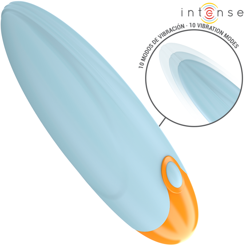 INTENSE - MIKE BULLET VIBRANT 10 VIBRATIONS TÉLÉCOMMANDE BLEUE - Sensualia