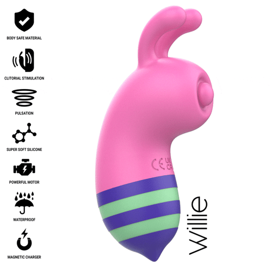 INTENSE - WILLIE STIMULATEUR ABEILLE ROSE/VERT INTENSE FUN