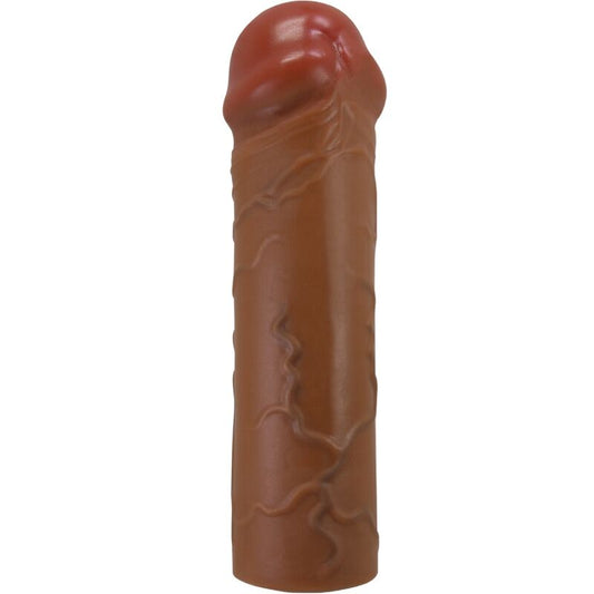 PRETTY LOVE - MANCHON DE PÉNIS NILE AVEC EXTENSION DE 2,5 CM MULÂTRE - Sensualia