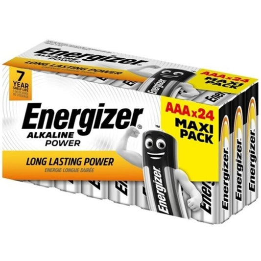 ENERGIZER - PILE ALCALINE ALCALINE AAA LR03 BOÎTE*24 (3 BOÎTES*8 PILES) - Sensualia