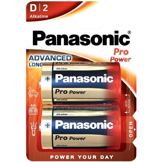 PANASONIC - PILE ALCALINE D PRO POWER LR20 BLISTER*2 - Sensualia