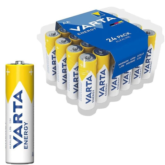 VARTA - ENERGY PACK DE PILES ALCALINES AA LR6*24 PILES - Sensualia