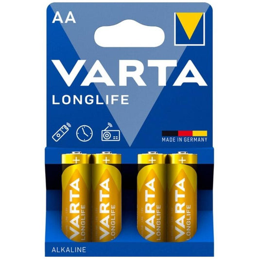 VARTA - PILES ALCALINES LONGUE DURÉE AA LR6 BLISTER*4 - Sensualia
