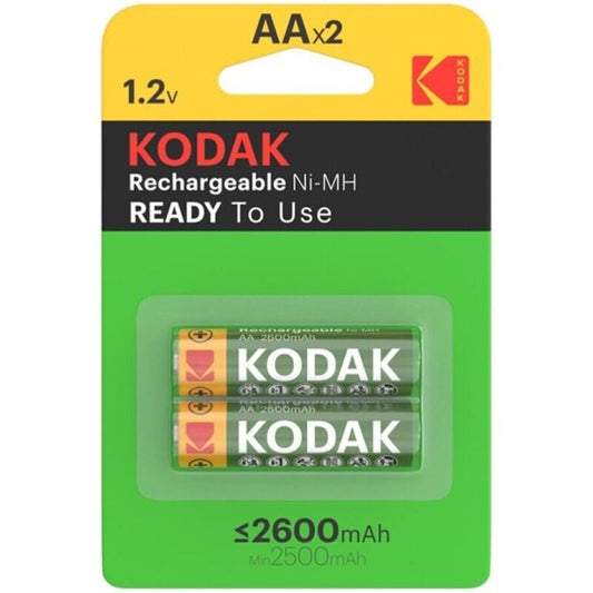 KODAK - BLISTER DE PILES RECHARGEABLES HR6 AA 2600mAh*2 - Sensualia