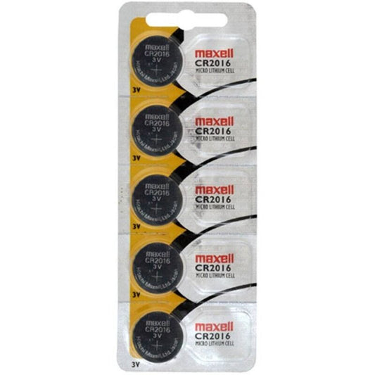 MAXELL - CR2016 3V PILE BOUTON AU LITHIUM BLISTER*5 - Sensualia