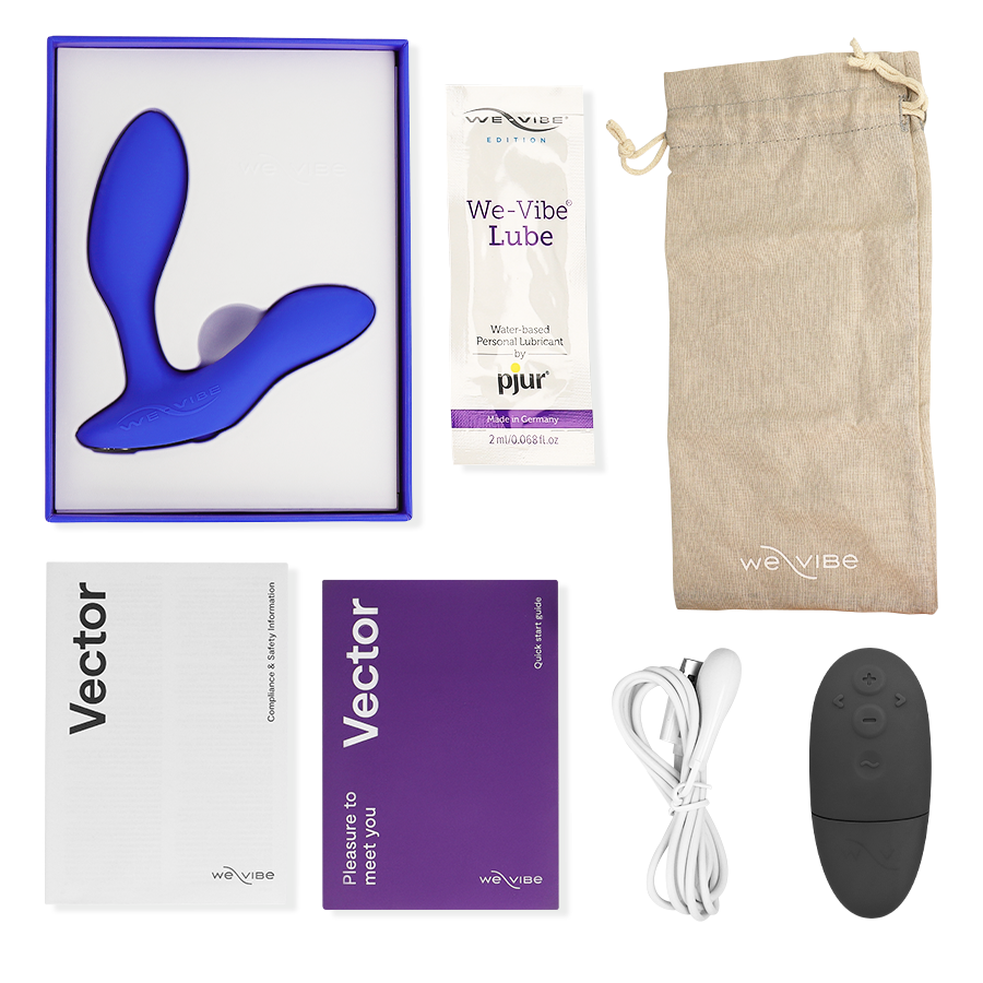 WE-VIBE - MASSEUR DE PROSTATE VECTOR+ BLEU - Sensualia